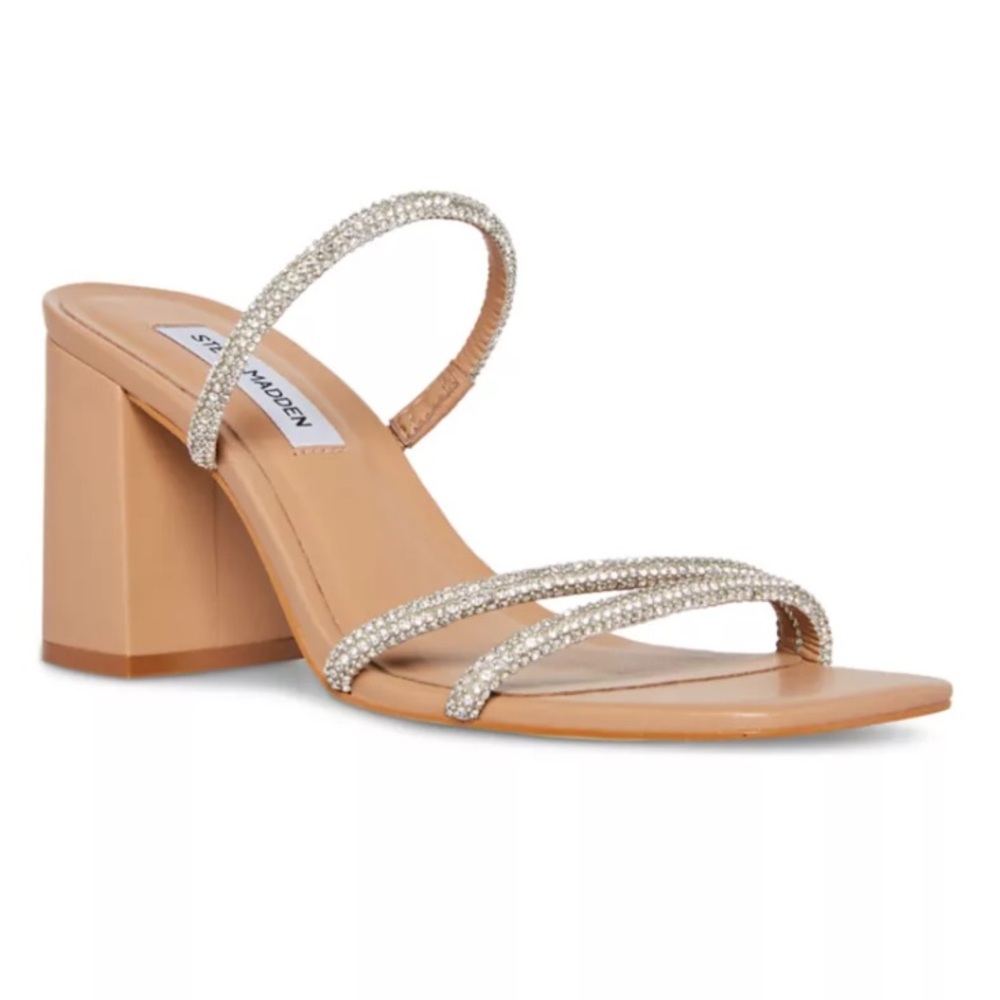 Never Worn Steve Madden Avani Rhinestone Sandals